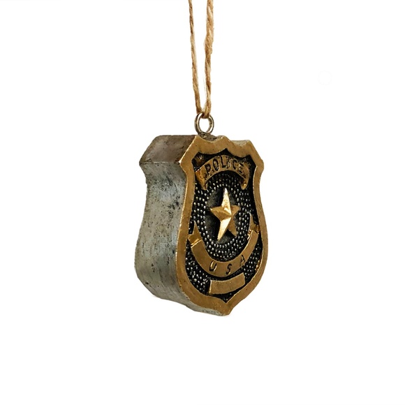 Police Department Badge Ornament - Decorative - Picture 2 of 2